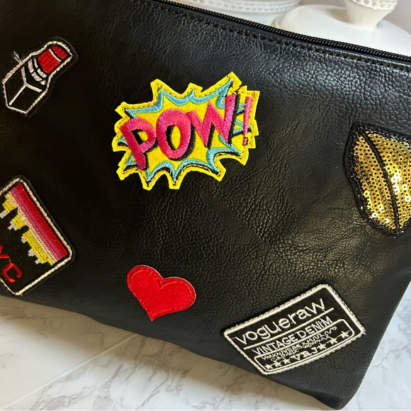 NYC Leather Travel/Make Up Bag - Picture 4 of 9